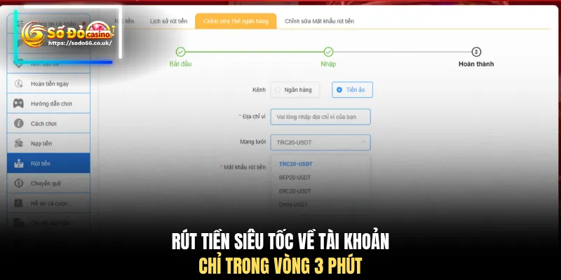 Rút Tiền SODO66 – 4 Bước Đơn Giản Để Nhận Số Dư Cực Nhanh
